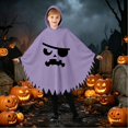 thumbnail image 2 of LILIYA Ages 3-12 Halloween Cloak Cape, Hooded Poncho for Fall Event, Cute Festive Motif, Cozy Durable Fabric, Everyday Holiday Outfit, 2 of 8