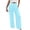 Sky Blue, variant on ibiyuan Womens Flowy Pants Elastic Waist Linen Palazzo Pants for Women Baggy Women Trousers Drawstring Lounge Pants Women with Pockets Spring Fashion Beach Bottoms