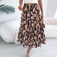 thumbnail image 6 of Haivin Ladies' fashionable and casual spring/summer floral mid calf skirt, 6 of 8