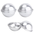 thumbnail image 1 of 3 Piezas de Moldes para Bombas de Baño de 6 cm/ 2,36 Pulgadas de Diámetro DIY Molde de Fabricación de Bombas de Baño de Metal Suministros para Fabricación de Bombas de Baño para Manualidades, 1 of 6