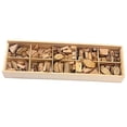 thumbnail image 1 of Assorted Sizes Unfinished Natural Tree Slices Log Discs Pieces Blocks 10 Grids, 1 of 8