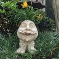 thumbnail image 2 of Homestyles Antique White Uncle Nate the Muggly Face Humorous Statue Planter Pot, 2 of 3