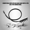thumbnail image 2 of For Pwm Fan Hub, Pc Cpu Cooling 4 Pin Fan Power Cord Hub Splitter Adapter, 2 of 5