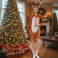 thumbnail image 2 of GDREDA Robe de Renne de Noël pour Femmes, Robe de Cerf Faon, Robe de Fête Animale pour Occasions Festives, Café, m, 2 of 6