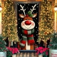 thumbnail image 6 of Christmas Door Cover, 35 x 74 Inch Polyester Holiday Decor for Front Door Wall Table, Festival Party Decoration(H), 6 of 6