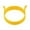 Yellow, variant on Silicone Mould for Kitchen Eco Friendly Non Stick Egg Ring Set with Handles and Double Ears for Frying Round Egg Pancakes Durable Easy Release