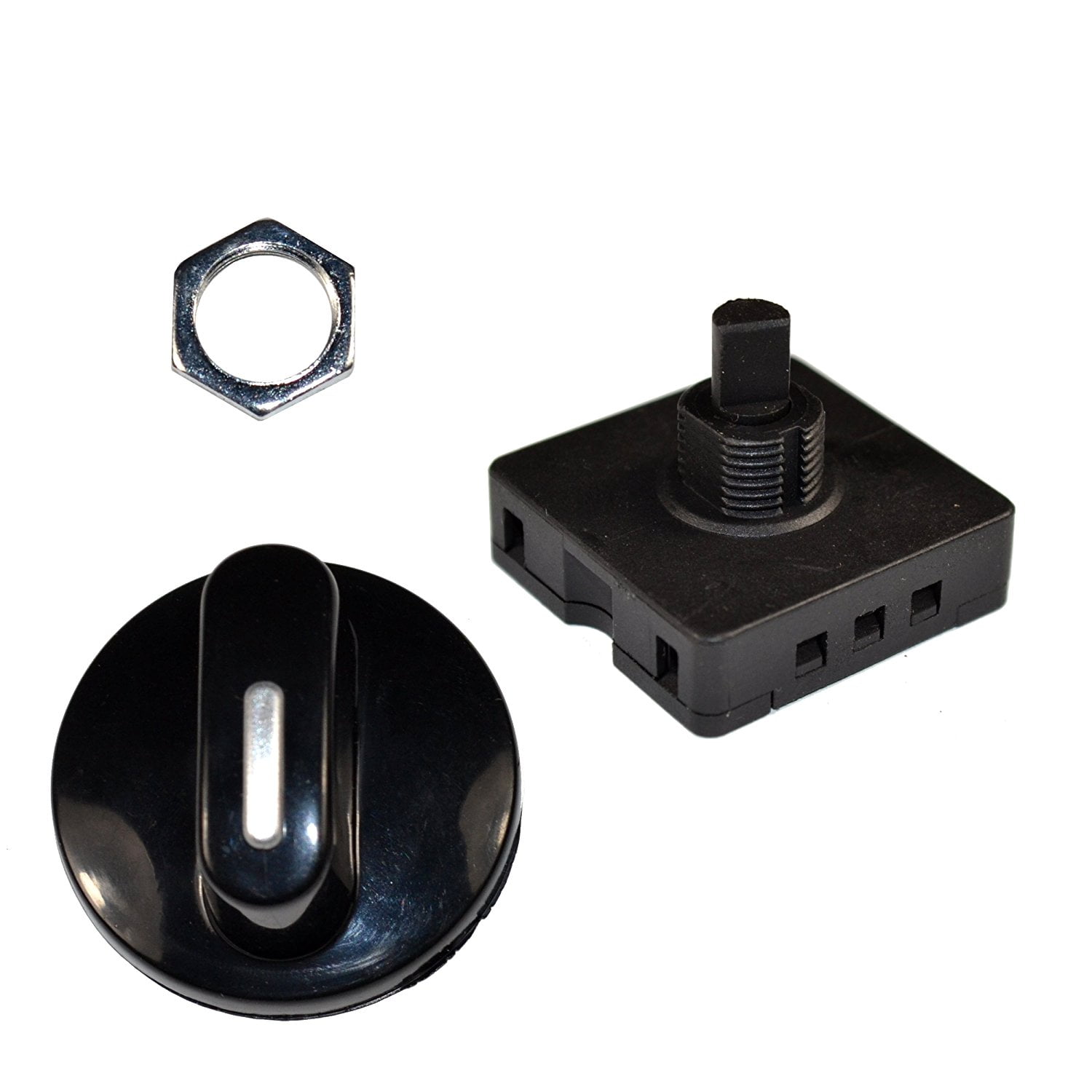 HQRP Rotary Switch 4Position 3Speed 120V250V, 10A Fan Heater Speed