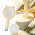 thumbnail image 2 of Mini colador de malla fina con asa, reutilizable, para filtrar jugo. Beige, 2 of 8