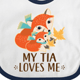 thumbnail image 4 of Inktastic My Tia Loves Me Fox Niece Nephew Gift Boys or Girls Baby Bib, 4 of 4