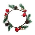thumbnail image 2 of Titcea Christmas Window Decorations, 8 Inch Small Hanging Xmas Wreath with Pinecone&Berry, Cute Winter Decor for Bedroom, Wall, Window, Front Door, 2 of 7