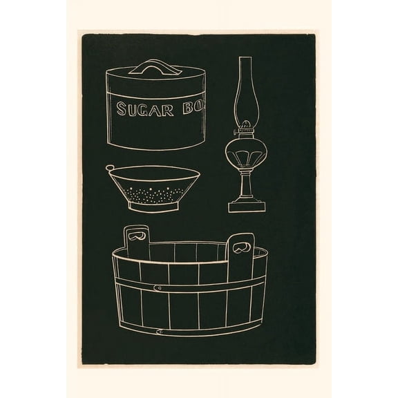 Pocket Sized - Found Image Press Journals: Vintage Journal Assorted Domestic Goods (Paperback)