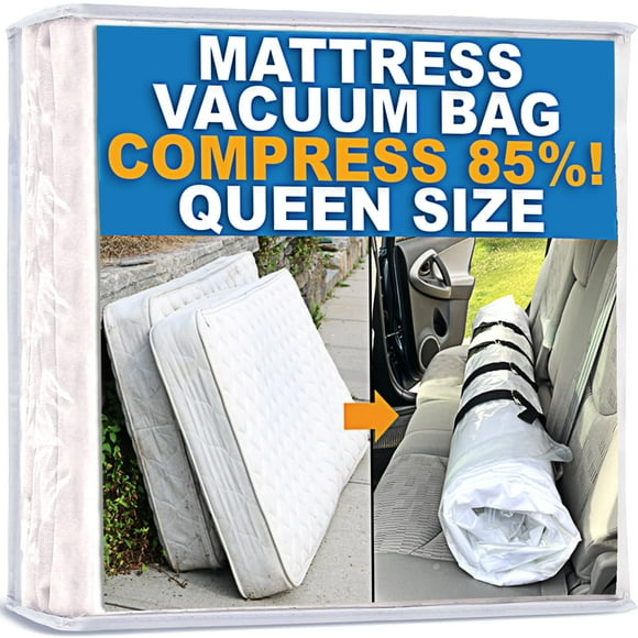 Mattress Vacuum Bag for Moving, Vacuum Seal Mattress Bag for Memory Foam or Inner Spring Mattresses, Compression and Storage for
