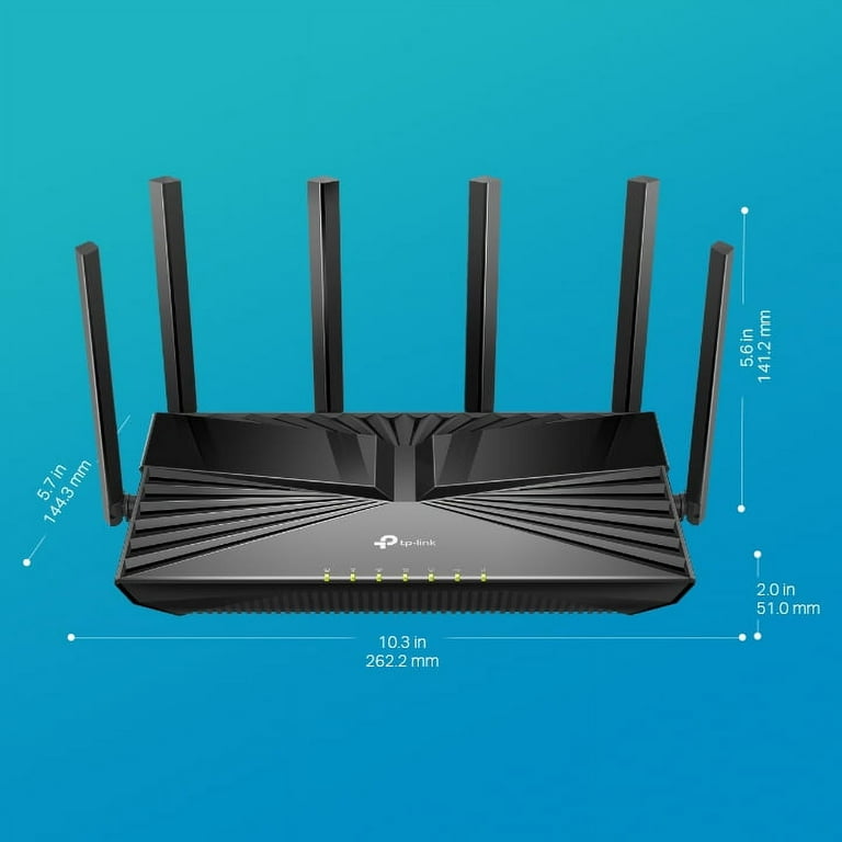 fiktion kæmpe Monetære TP-Link 6-Stream Dual-Band WiFi 6 Wi-Fi Router | up to 4.4 Gbps Speeds |  Upgrade Any Home Internet | Archer AX4400 - Walmart.com