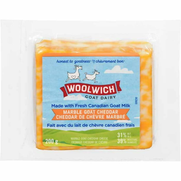 Woolwich Goat Dairy Goat Cheddar Cheese 31 M.F., 200g Walmart.ca