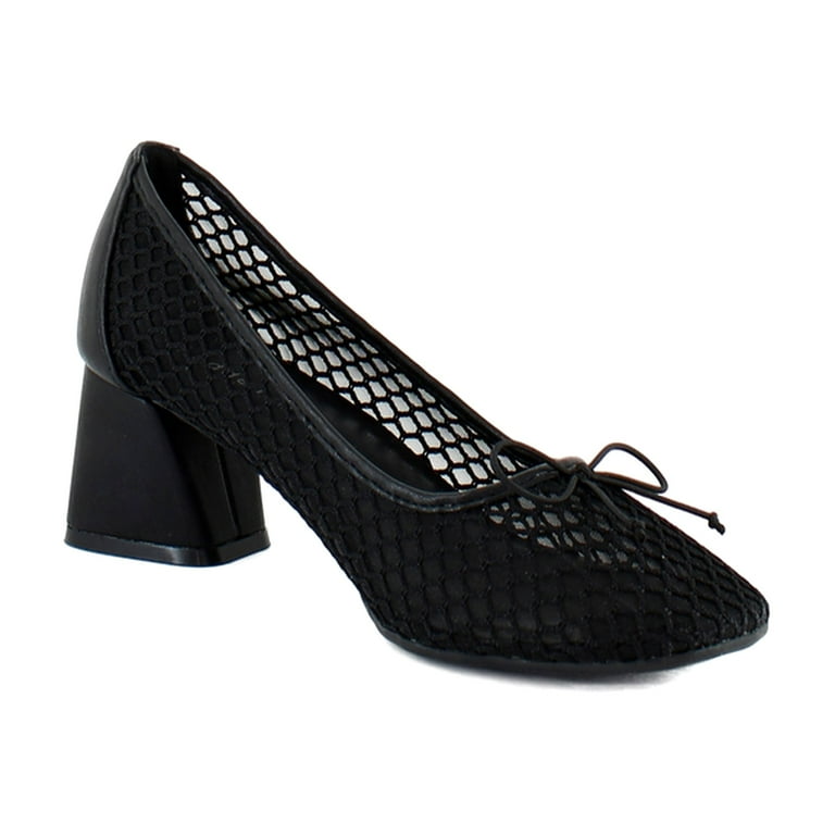 Madden Girl Emily-M Women's Heels Black Mesh Size M