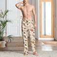 thumbnail image 6 of Lsque Autumn Forest Animals Print Men's Pajama Pants, Lounge Pant - Comfortable Home Wear,Elastic Waistband, Stylish Design-X-Large, 6 of 9