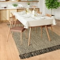 thumbnail image 5 of SUNDEREY 4'x6' Washable Area Rug,4x6ft Bohemian Bedroom Rug Hand-Woven Cotton Living Room Rug,Stain Resistant Boho Rug Low-Pile Throw Rug for ‎Dining Room Office,Black, 5 of 7