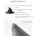 thumbnail image 6 of Youweixiong Halloween Witch Hat Women Kids Wool Knitted Cap for Party Masquerade Cosplay Costume Accessory, 6 of 6