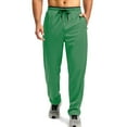 thumbnail image 2 of IYYVV Men's Sweatpants Lightweight with Zip Pockets Breathable Quick Dry Athletic Pants for Workout Running Green XL, 2 of 4
