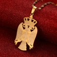 thumbnail image 3 of HAHDAXIA République de Serbie Pendentif Aigle Colliers pour Femmes Serbie Bijoux Serbe, 3 of 3