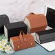 thumbnail image 3 of Caja de almacenamiento de gafas multifuncional, caja de regalo de joyería con rejilla múltiple, cuero PU de grano pequeño, caja de gafas hecha a mano de alta calidad, 3 of 5