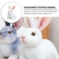 thumbnail image 2 of Interesting Stuffed Rabbit Adorable Stuffed Animal Comfortable Plush Toy Children Supply, 2 of 9