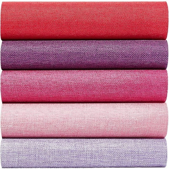 10 Sheets 13.7x11.8Inch Book Binding Cloth Cover 5 Color for A5-A8 Books Linen Fabric Surface Paper Backed Book Album Scrapbooking Archival DIY Covering Protector Bookbinding Supplies