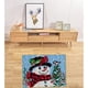 thumbnail image 2 of Kit de alfombra navideña con gancho para adultos, DIY, sastrería, multicolor, muñeco de nieve, Navidad Bufanda muñeco de nieve, 2 of 9