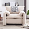 thumbnail image 2 of Modern Style Chenille Oversized Armchair Accent Chair Single Sofa Lounge Chair 38.6'' W, for Living Room, Bedroom, 2 of 11