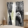 thumbnail image 3 of Feelyou 3D Game Console Black Out Curtains for Boys, Grey Honeycomb Stripes Curtains Pack of 2 (42x63 Each), Modern Game Controller Bedroom Curtains, Black Out Curtains Decor, 3 of 6