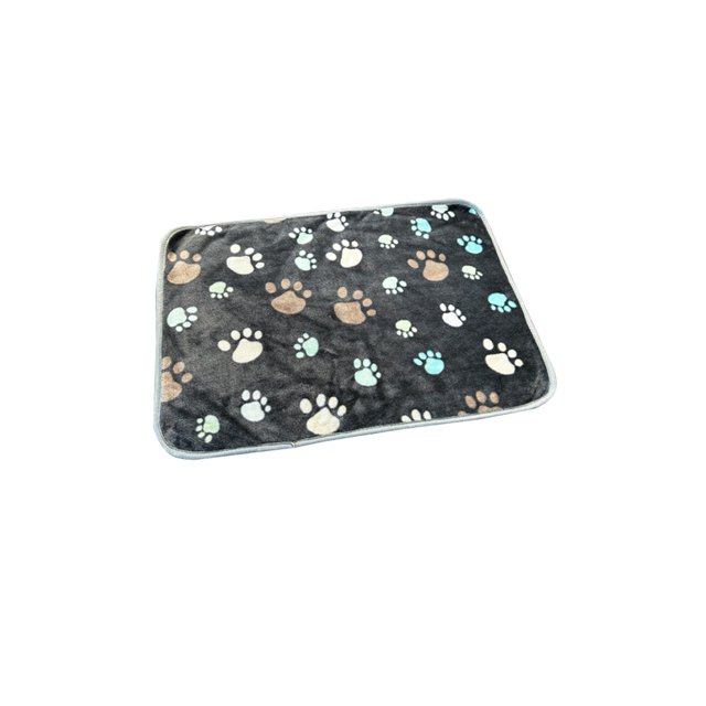 Grey Pet Blanket Flannel Sleeping Mat For Cats Dogs General Small Medium Pets Grey Soft Warm Cushion