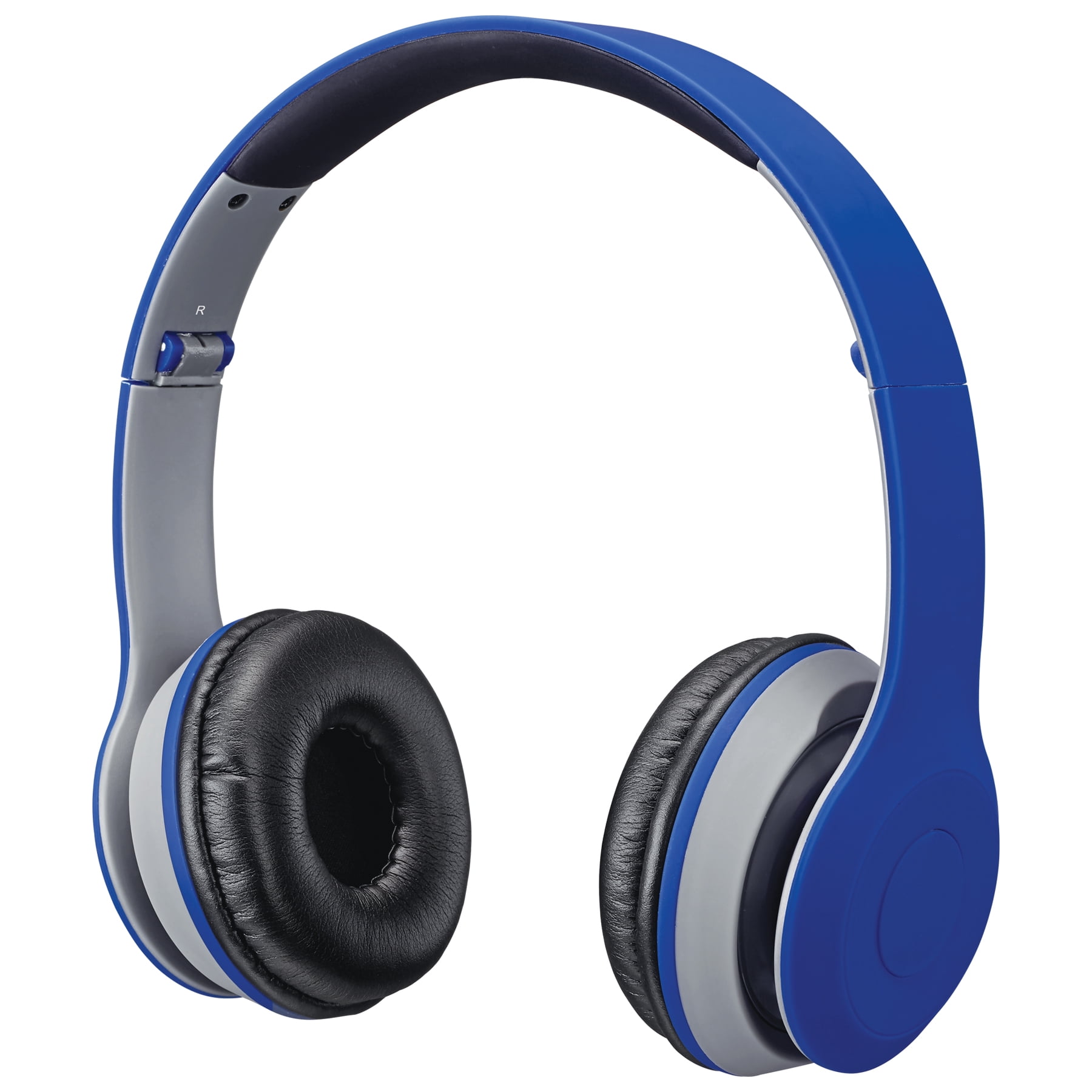 iLive Bluetooth Noise-Canceling Over-Ear Headphones, Matte Blue, IAHB38B
