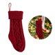 thumbnail image 2 of Matsuzay Calcetín de Navidad Calcetín de punto Bolsas de dulces de Santa Titular de regalo grande Decoración colgante de árbol de Navidad Kits de decoración para fiestas Rojo Matsuzay HA000739-01, 2 of 6