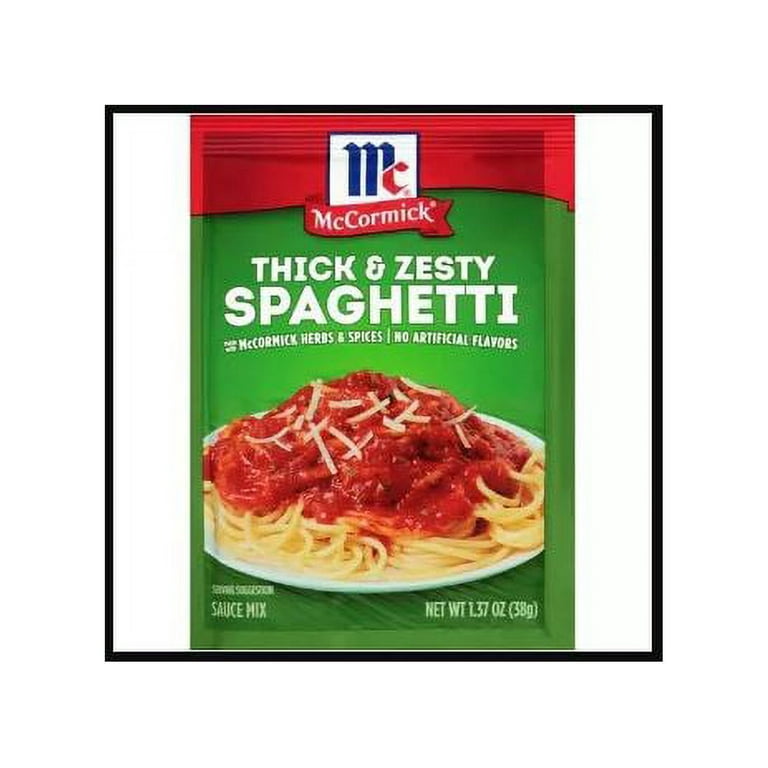 McCormick Thick And Zesty Spaghetti Sauce Mix, 1.37 oz (Pack of 14)
