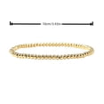 thumbnail image 2 of Gold Silver Stainless Steel Bracelet for Women Men Beaded Charm Waterproof Chain Link Fashion Jewelry Gift Handmade Romantic, 2 of 2