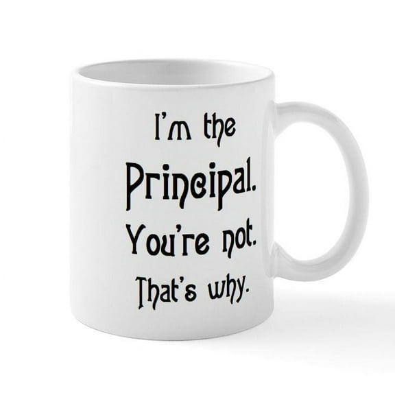 CafePress - I'M The Principal Mug Mugs - 11 oz Ceramic Mug - Novelty Coffee Tea Cup
