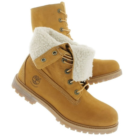 Timberland Authentics Teddy Fleece Waterproof Fold Down Stiefel für Damen Beige Timberland Authentics Teddy Fleece Waterproof Fold Down Stiefel für Damen Beige