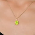 thumbnail image 3 of Gem Stone King 14K Yellow Gold Yellow Lemon Quartz Pendant Necklace | 2.00 Cttw | Gemstone Birthstone | Oval 10X8MM | Gold Necklace for Women | With 18 inch Gold Chain, 3 of 6