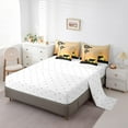 thumbnail image 3 of YST Décor Rustique de Ferme Ensemble de Douillette 7 Pcs, Format Simple, Motif de Vache au Coucher du Soleil, Polyester, Lit en Sac (Compte 7), 3 of 5