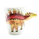 thumbnail image 1 of Taza de cerámica con forma de dinosaurio de 400 ml, bonita taza de oficina, taza de desayuno, 1 of 13