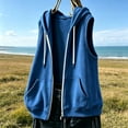 thumbnail image 6 of Diufon Womens Zip Up Hoodies Sleeveless Fall Winter Vest Hoodie with Pockets Lightweight Casual Jacket Sweatshirts, 6 of 8