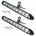 thumbnail image 4 of 1 Pair 12V Car 9-Led Flexible Drl Daytime Running Lights Bar Fog Lamp White, 4 of 8