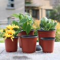 thumbnail image 4 of 100 Pots de Fleurs Bicolores en Plastique Rouge et Noir 120, 4 of 9