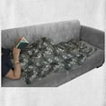 thumbnail image 6 of Vintage Soft Flannel Fleece Throw Blanket, Nostalgic Essential Mandala Ornate with Anemone Flowers and Eucalyptus Leaves, Cozy Plush for Indoor and Outdoor Use, 60" x 80", Multicolor, by Ambesonne, 6 of 6