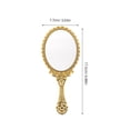thumbnail image 2 of ADDHAT 10Ud Espejo De Mano Retro Dorado Con Mango Floral Para Y Uso Personal, 2 of 6