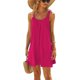 thumbnail image 1 of Dnzceghtig Vestidos para mujer Verano Sin Mangas Vestido Sin Mangas Liso Plisado Chaleco Camiseta Vestido Casual Suelto Mini Vestido, 1 of 5