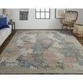 thumbnail image 2 of HomeRoots 513593 10 x 14 ft. Pink Blue & Taupe Abstract Hand Woven Rectangle Area Rug, 2 of 4