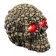 thumbnail image 1 of Estatua de cabeza de esqueleto de Halloween con luces LED, figura de cabeza de esqueleto de resina novedosa, accesorios para casa embrujada, decoración de mesa, escritorio, hogar y oficina., 1 of 6