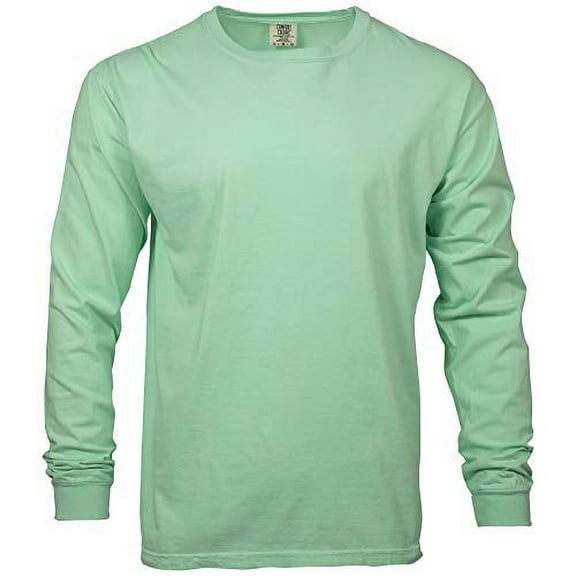 Comfort Colors Men's Adult Long Sleeve Tee, Style 6014, Island Reef, Medium