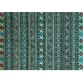 thumbnail image 1 of Ahgly Company Indoor Rectangle Oriental Light Blue Modern Area Rugs, 2' x 4', 1 of 4